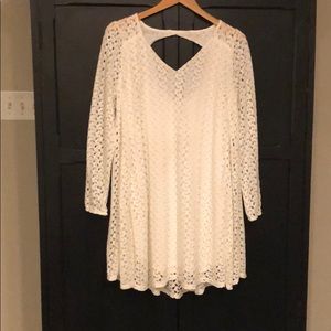 Slight  high low dress.